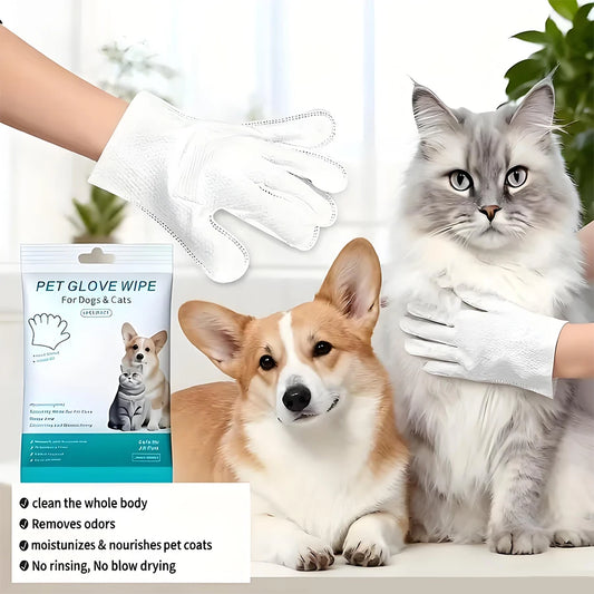Six Pack Pet Glove Wipes For All Pets Everywhere Daily
