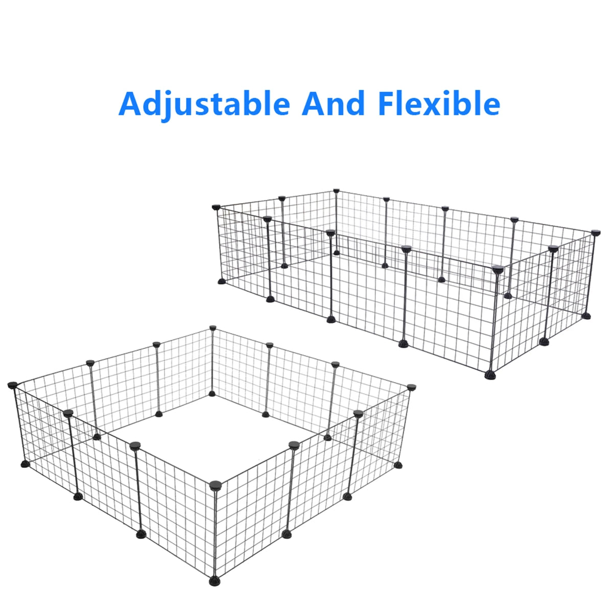 Portable Metal Wire Pet Playpen for Rabbits and Guinea Pigs