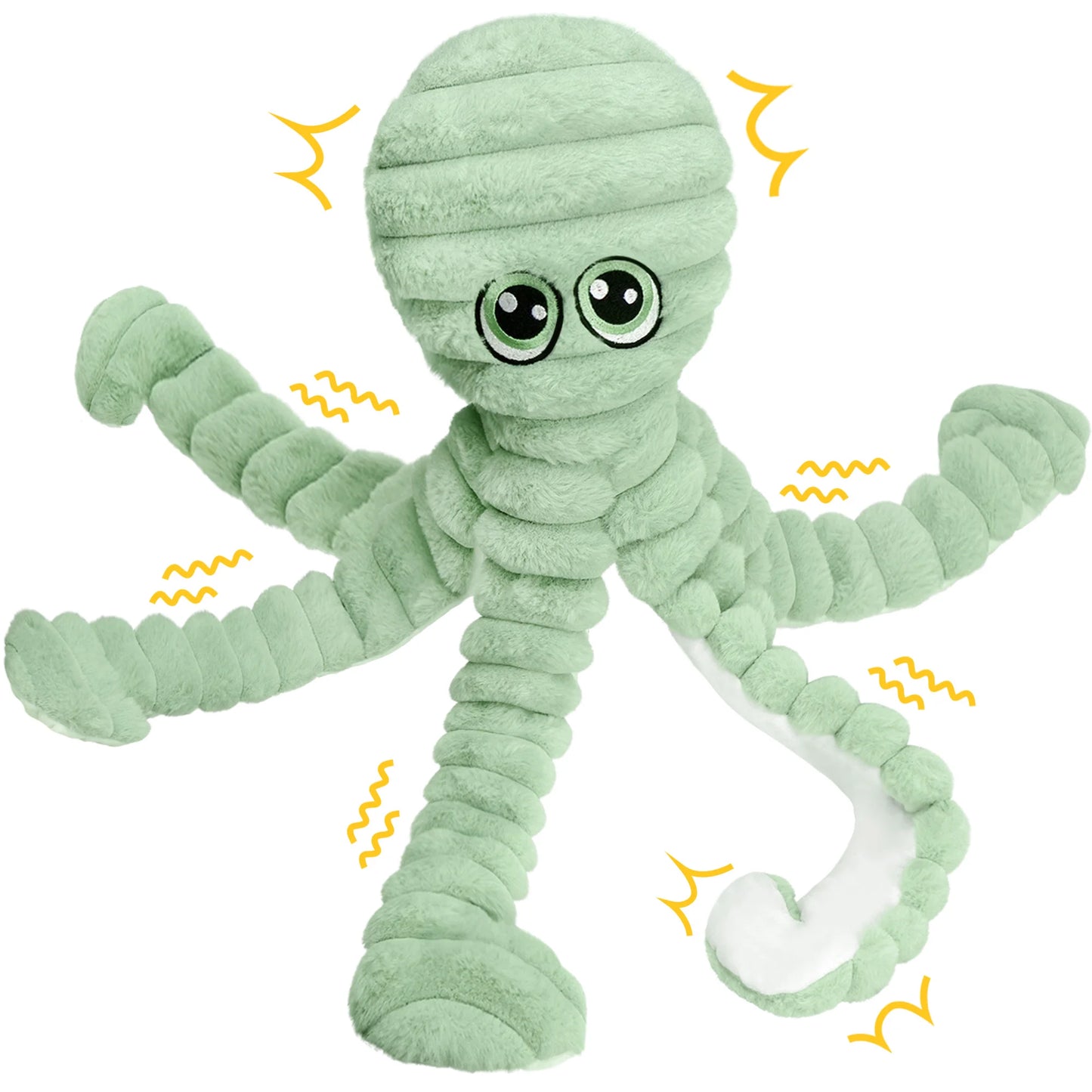 Octopus Design Plush Squeaky Dog Chew Toy for Dogs