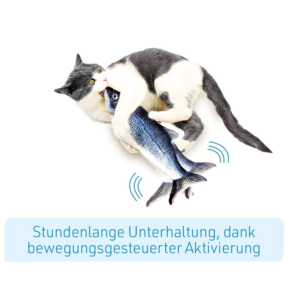 VKTECH Interactive USB Floppy Fish Cat Toy for Cats