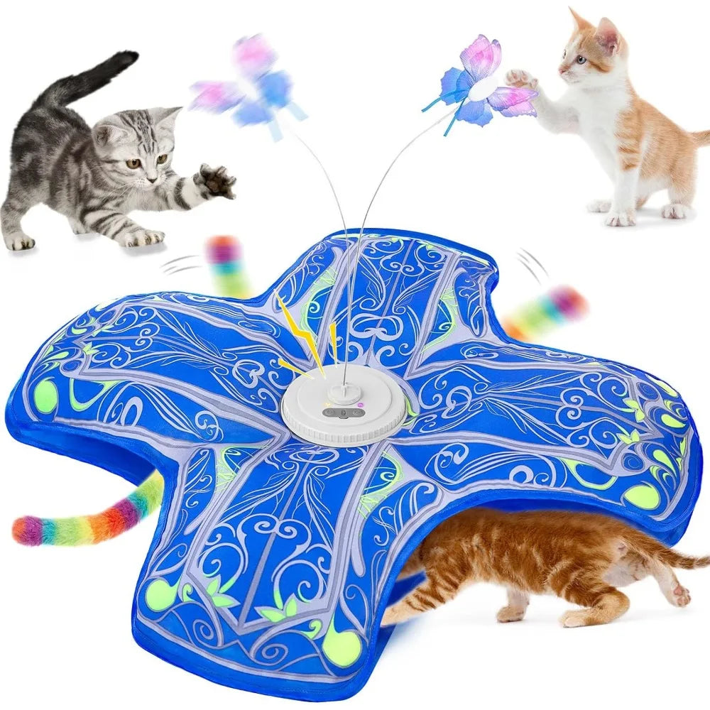 NBVCX Rechargeable Touch Activated Hide And Seek Cat Toy