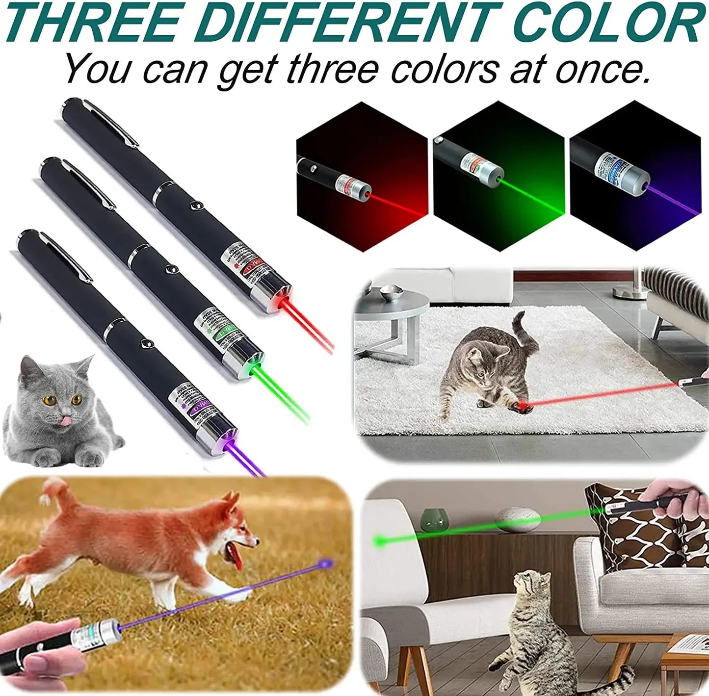 Cat Laser Pointer Toy Mini Interactive Chase Light