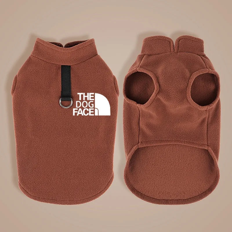 NONECN Fleece Dog Sweater Autumn Winter Coat for Small Breeds