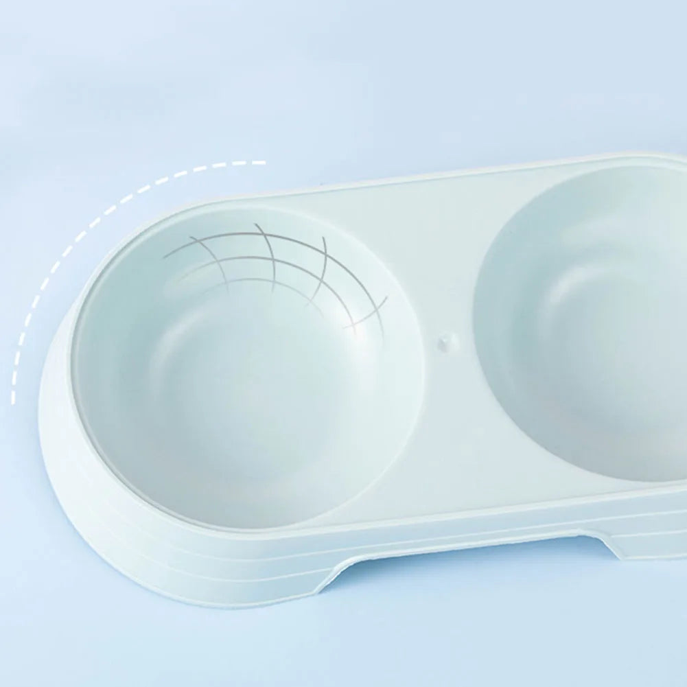 Shunmaii 2-in-1 Pet Bowls Feeding Dishes For Dogs Cats