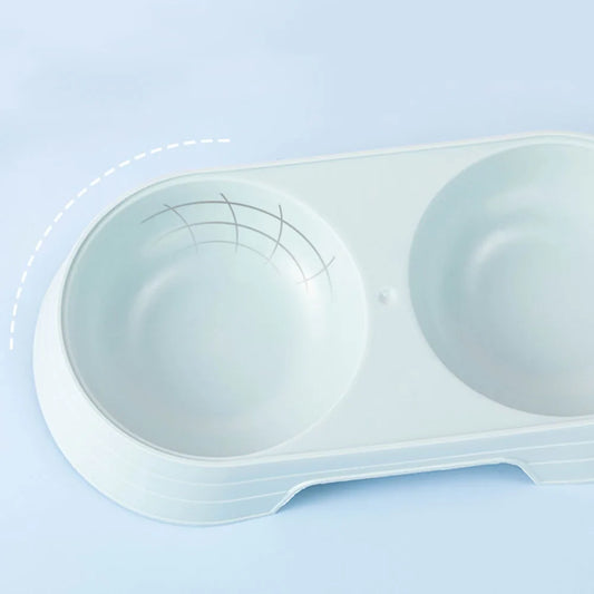 Shunmaii 2-in-1 Pet Bowls Feeding Dishes For Dogs Cats