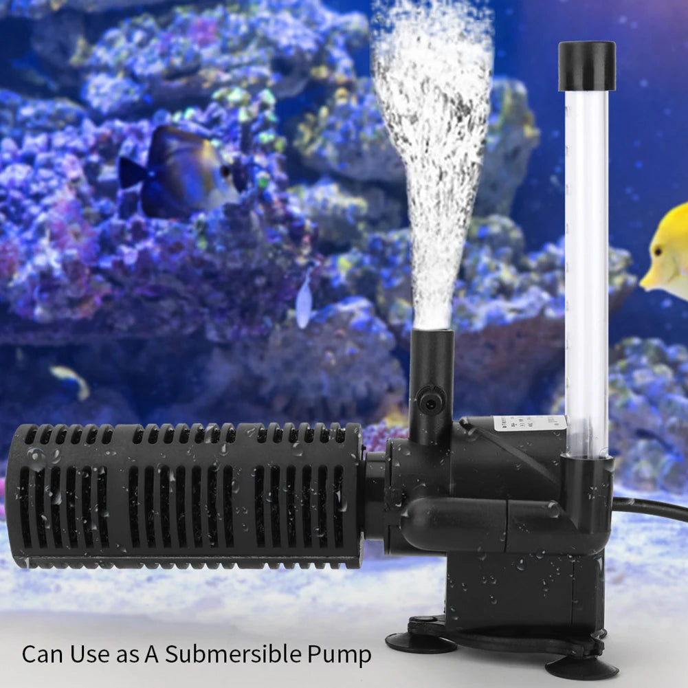 APWIKOGER 3-In-1 Internal Aquarium Filter Submersible Water Purifier