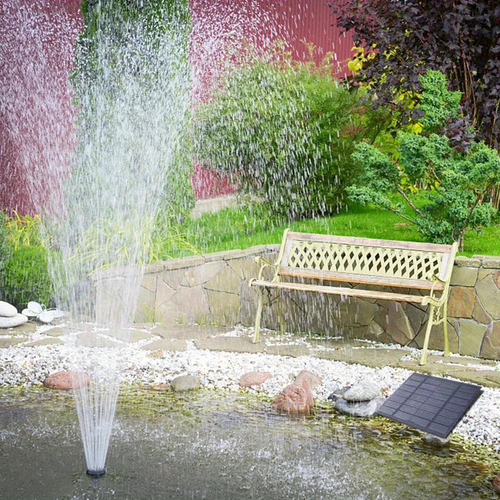 Solar Floating Fountain Pump With Six Nozzles For Garden Ponds