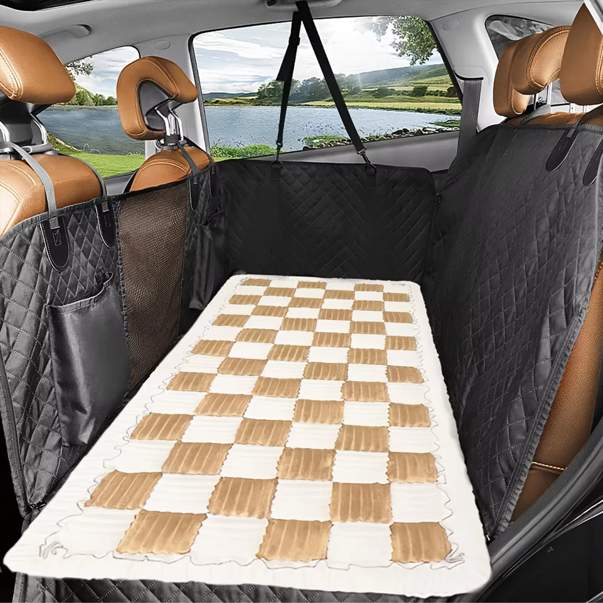 CWV Waterproof Coral Fleece Dog Bed Warm Protective Mat