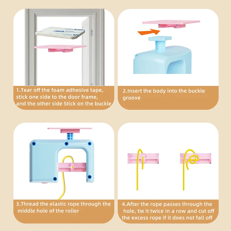 Cat Toy Swing Disc With Bell Hanging Interactive Rope Toy