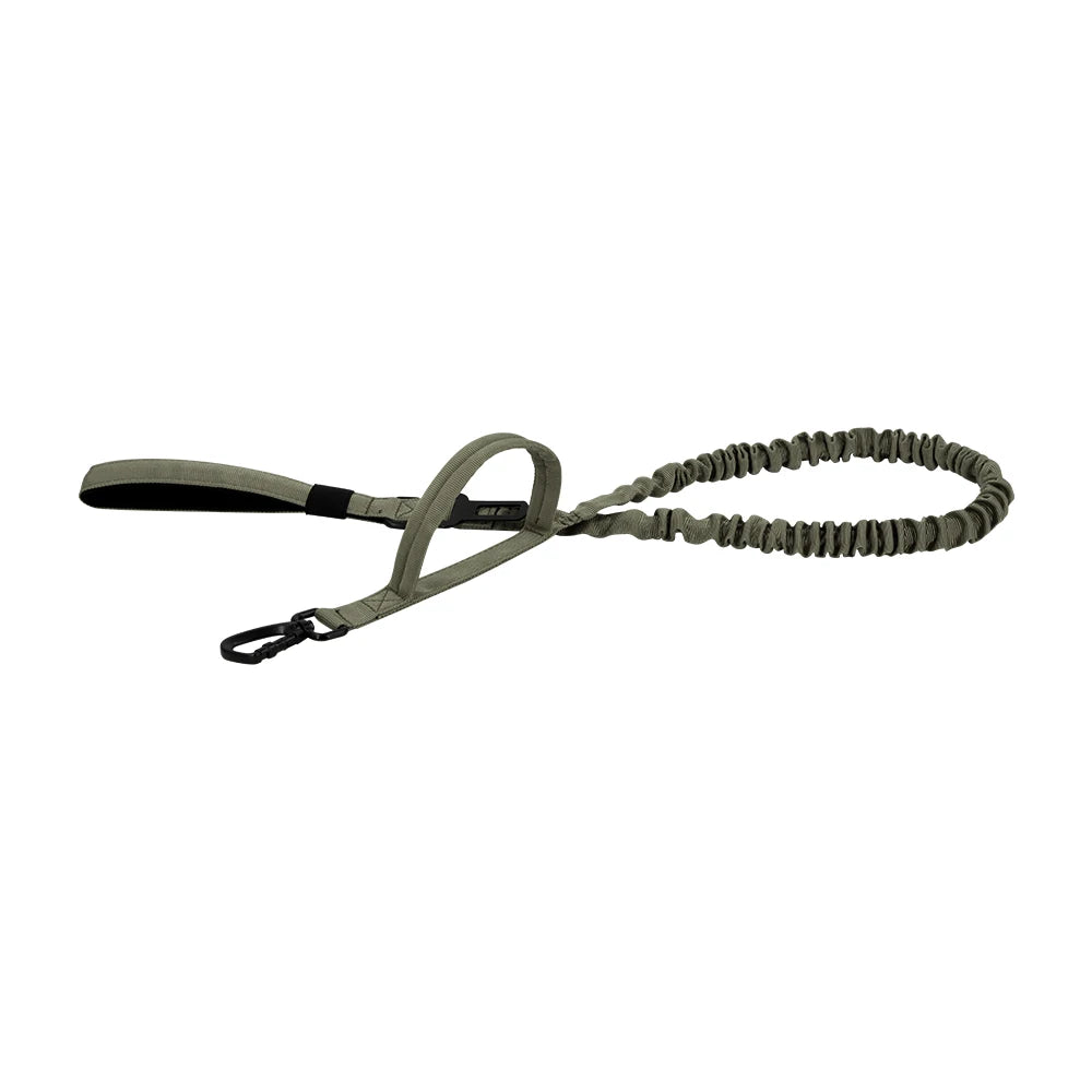 PETRAVELCN Military Dog Leash Quick Release Elastic Rope Dual Handle