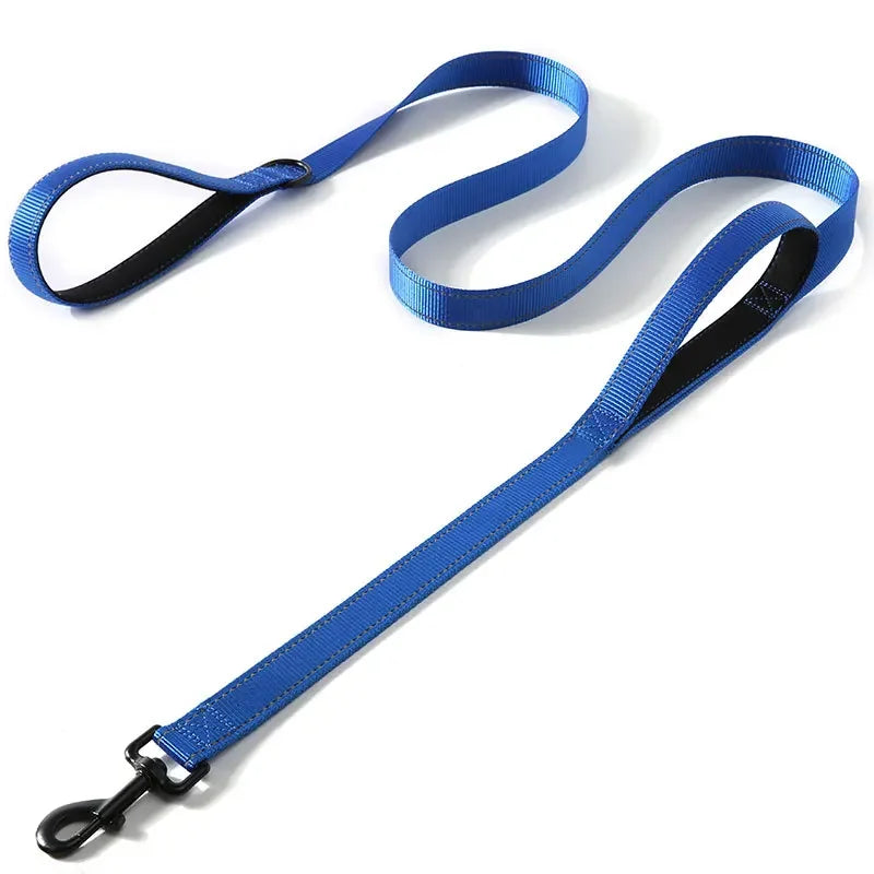 Heavy Duty Nylon Dog Leash With Double Handle For Training