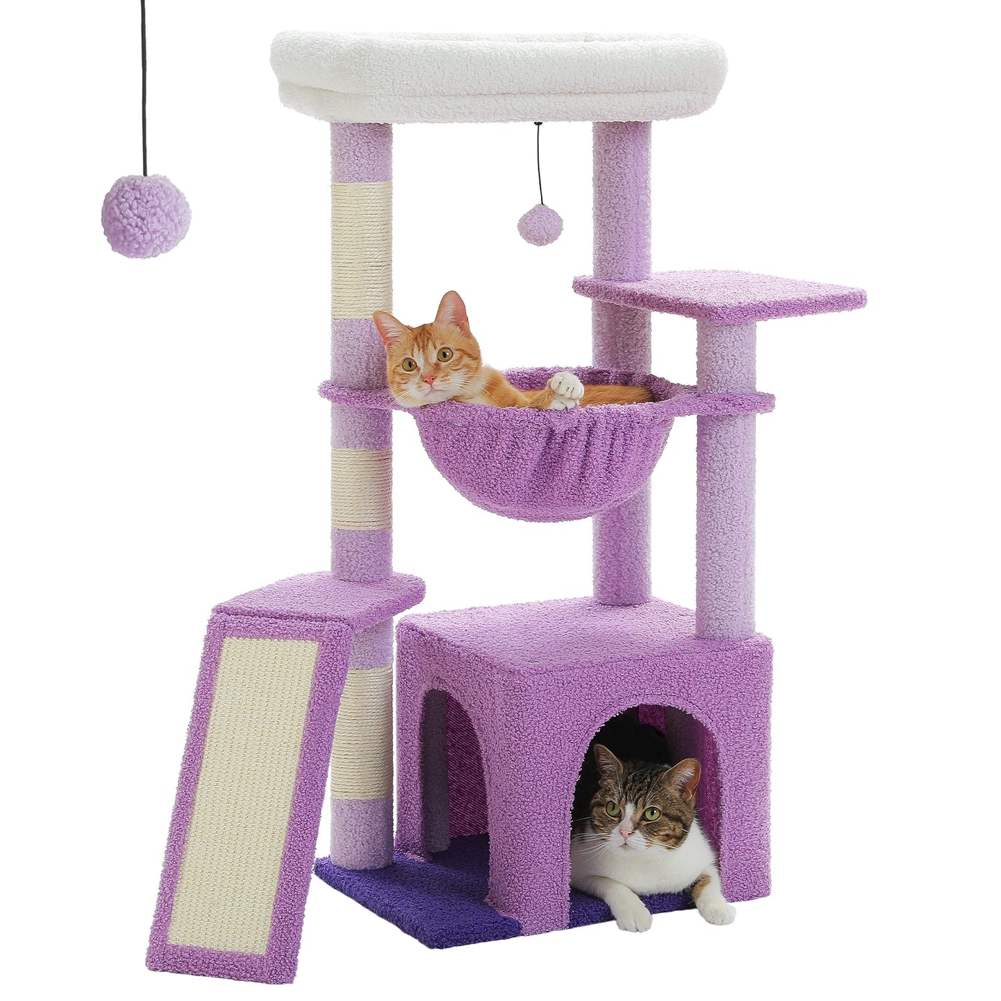 PEQULTICN Cat Tree Tower With Sisal Scratching Post