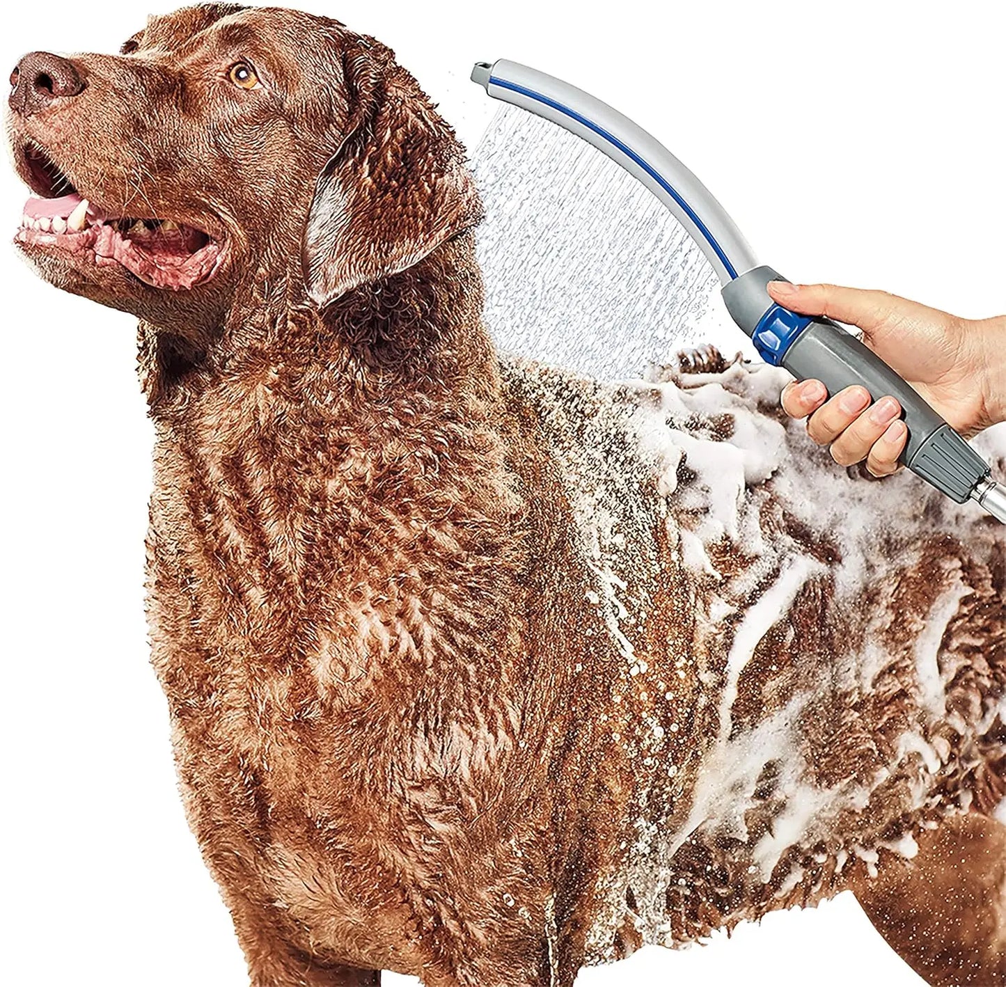 Pet Shower Wand For Fast Dog Bathing Indoor Outdoor Use