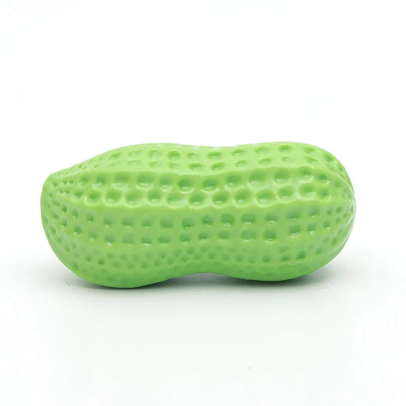 Dog Peanut Toy Squeaky Chew For Teeth Cleaning Interactive