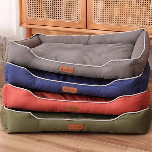 All Season Waterproof Square Dog Bed For Large Dog