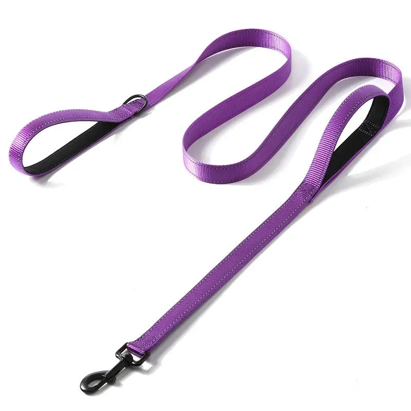 Heavy Duty Nylon Dog Leash With Double Handle For Training