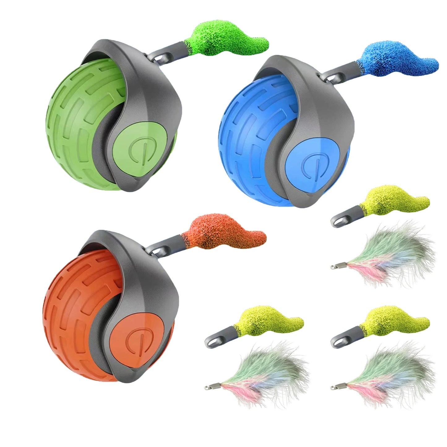 Shunmaii Cat Interactive Ball Toy Rechargeable Teaser Rolling