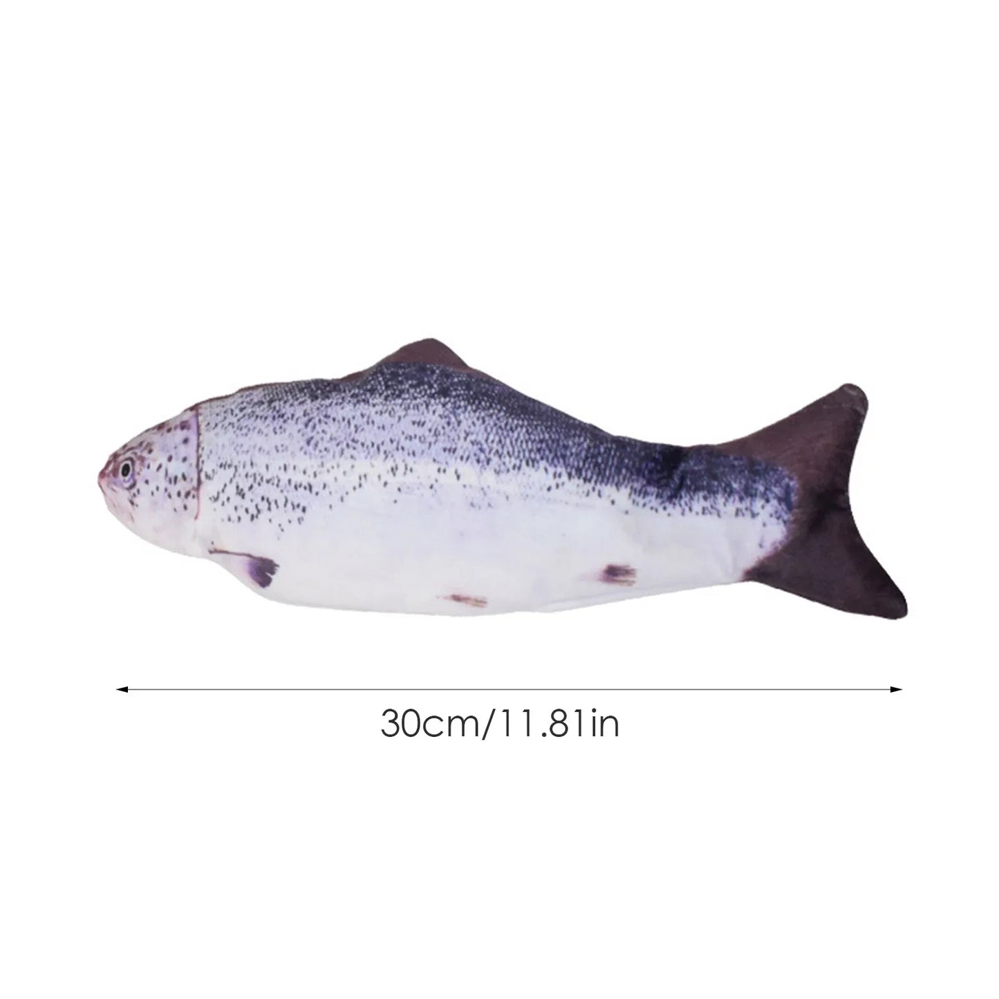 USB Charger Fish Cat Toy Interactive Floppy Realistic Chew