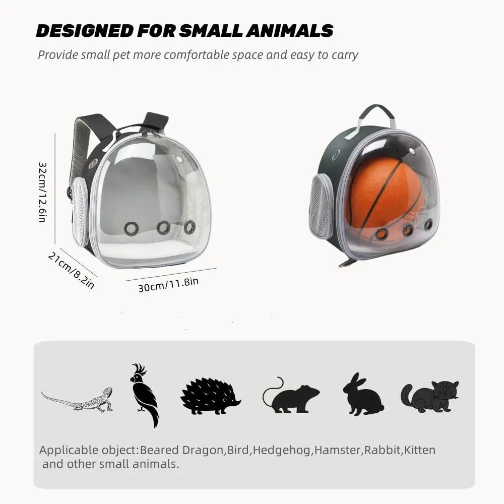 Space Capsule Small Animal Carrier Backpack Airline Approved Travel
