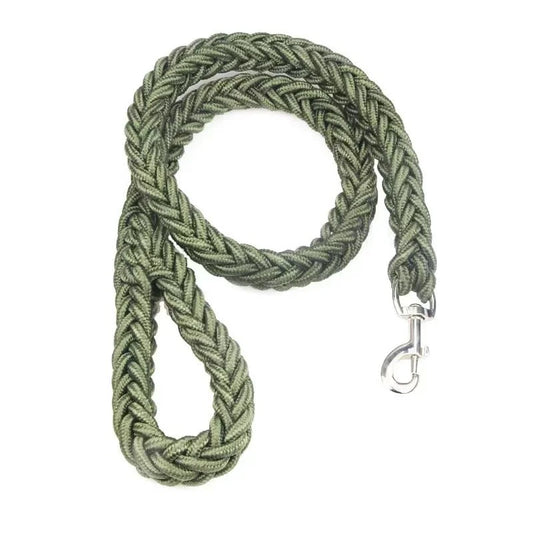 Nylon Braided Dog Leash For Large Breeds Walking Outdoor Training