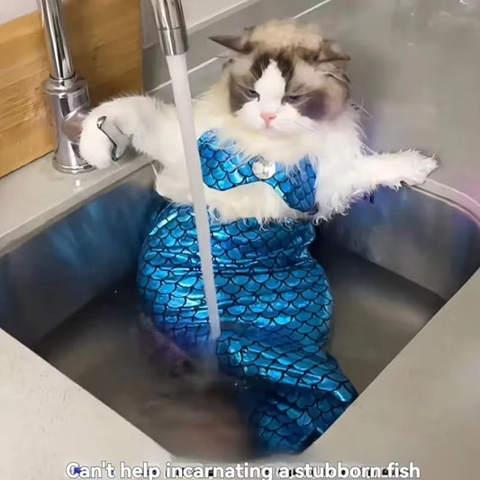Funny Costume Transformation Mermaid Tail For Cats And Dogs