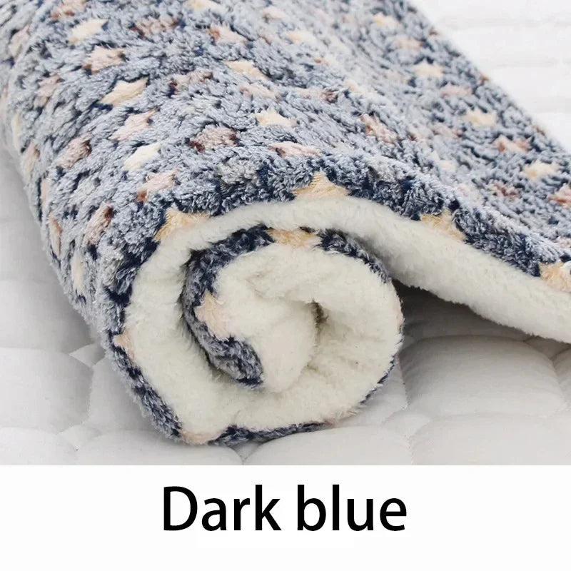 Flannel Pet Sleeping Mat Dog Bed For Cats And Dogs