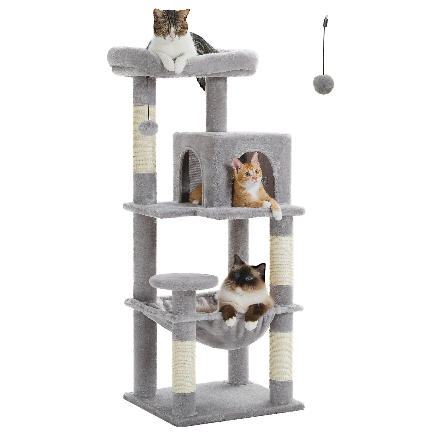 PETEPELA Cat Tree for Indoor Cats Five Level Tower