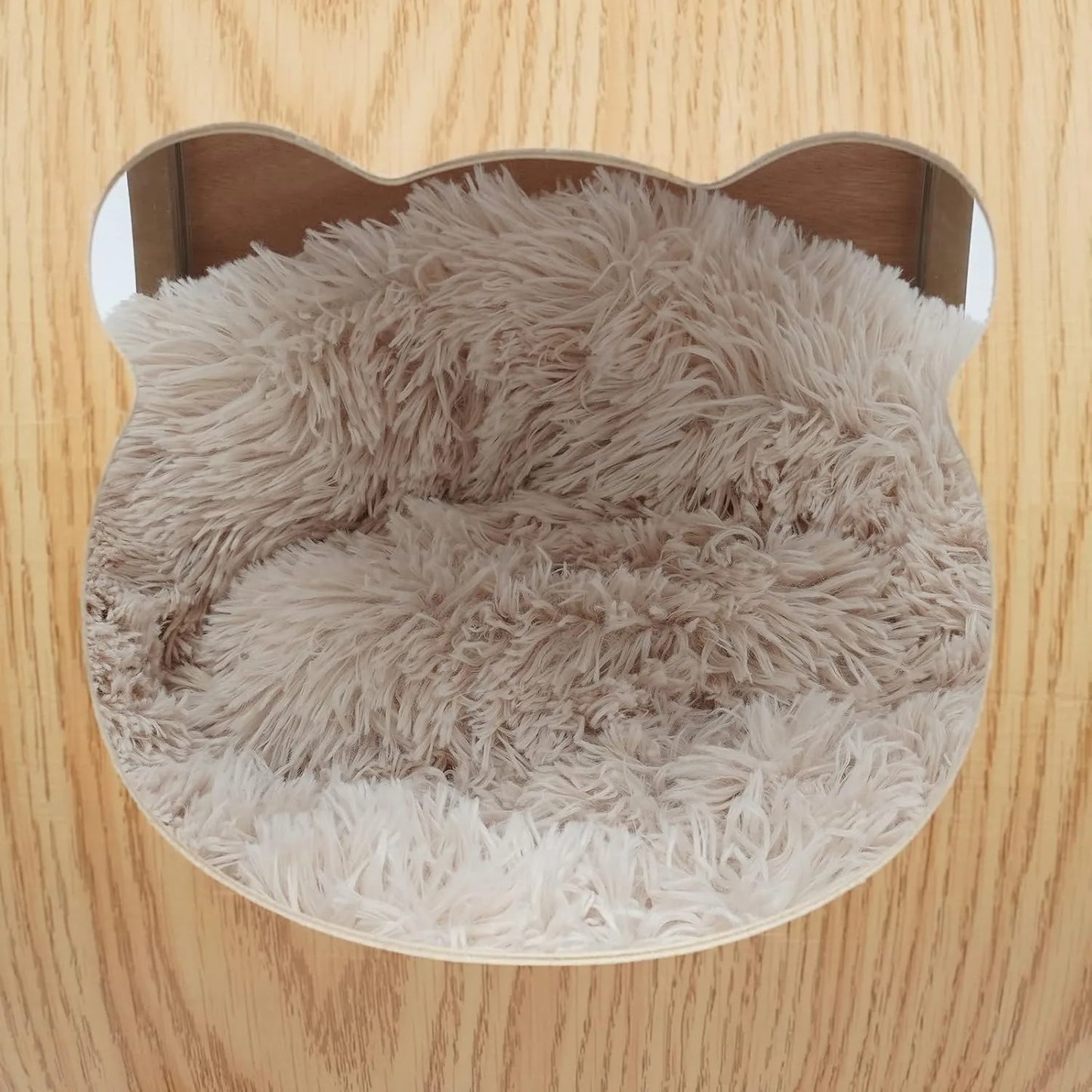 Luxury Cat Pod Bed Wooden Frame With Acrylic Dome Deluxe