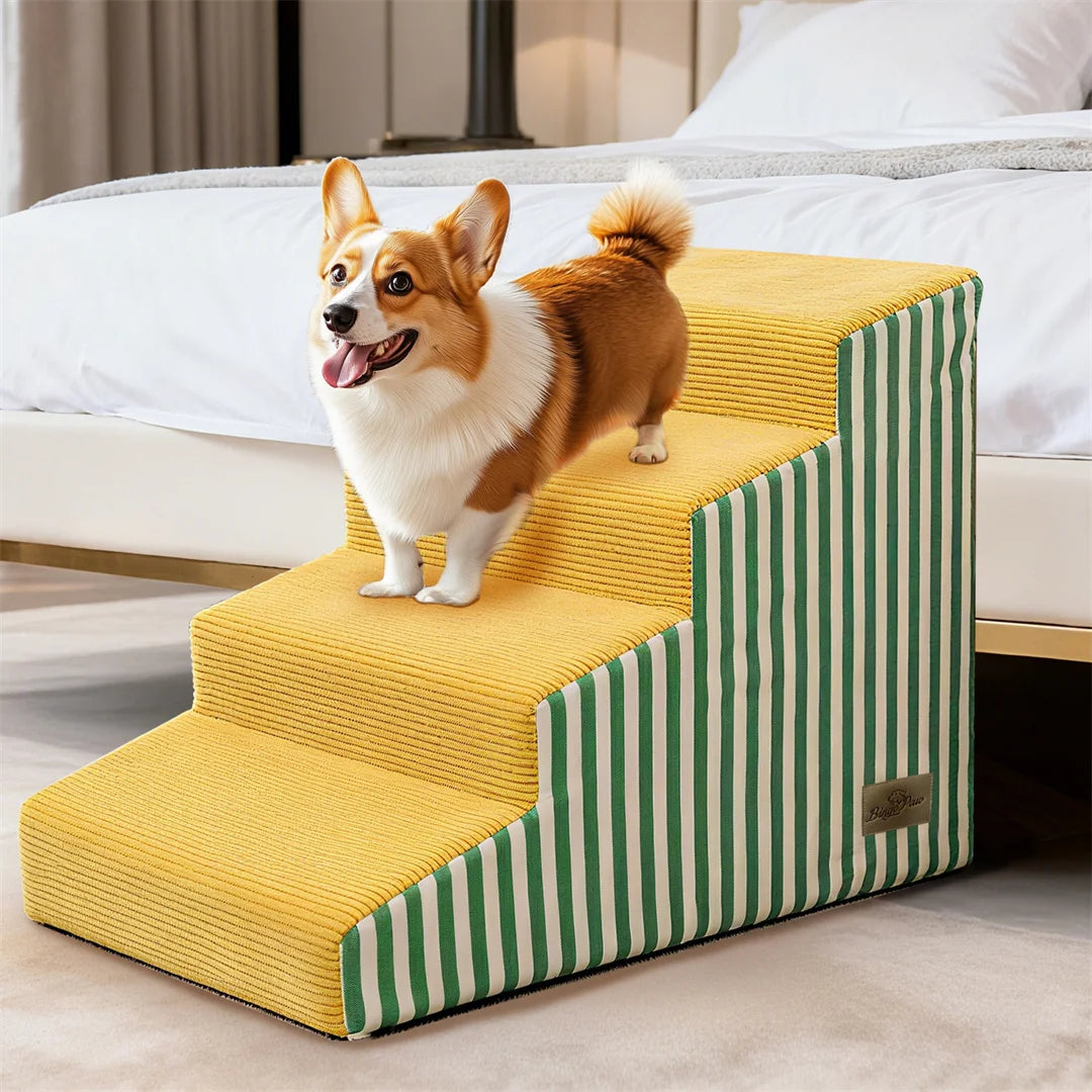 Bright Pet Stairs With High Density Foam And Non Slip Cover