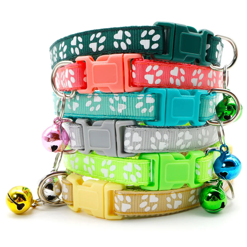 Wholesale Anti Lost Nylon Dog Collars With Bells For Pets