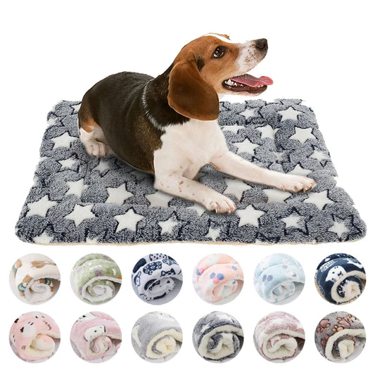 Flannel Pet Sleeping Mat Dog Bed For Cats And Dogs