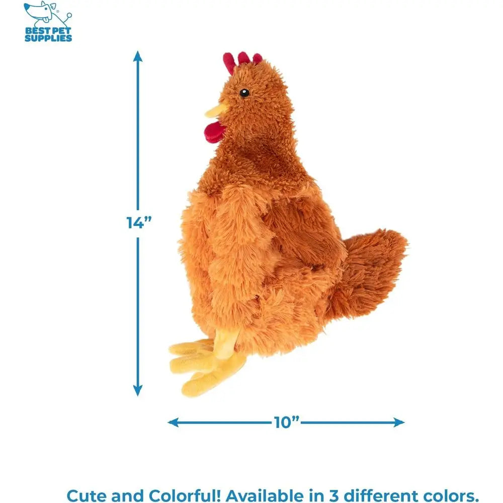 Interactive Squeaky Dog Chew Toy Crinkle Chicken For All Dogs