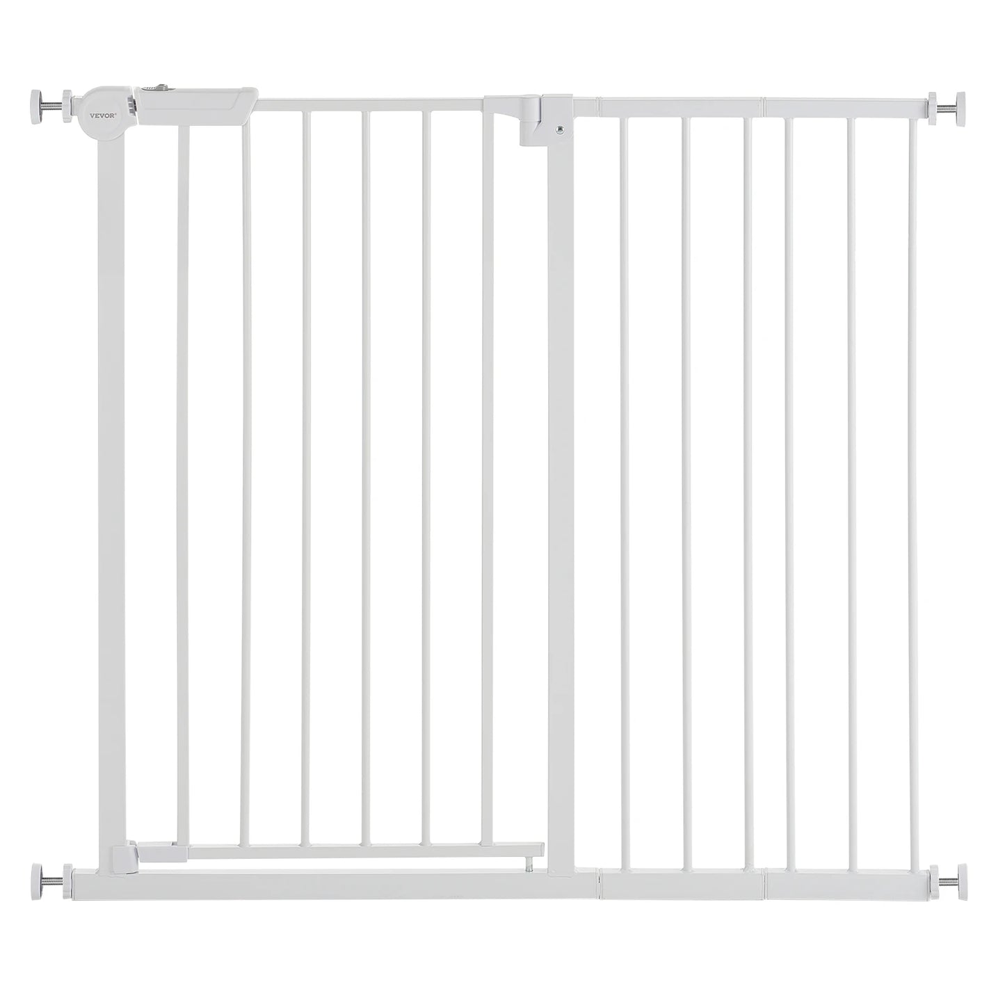 SucceBuy Easy Step Walk Thru Baby And Dog Gate With Pressure Mount