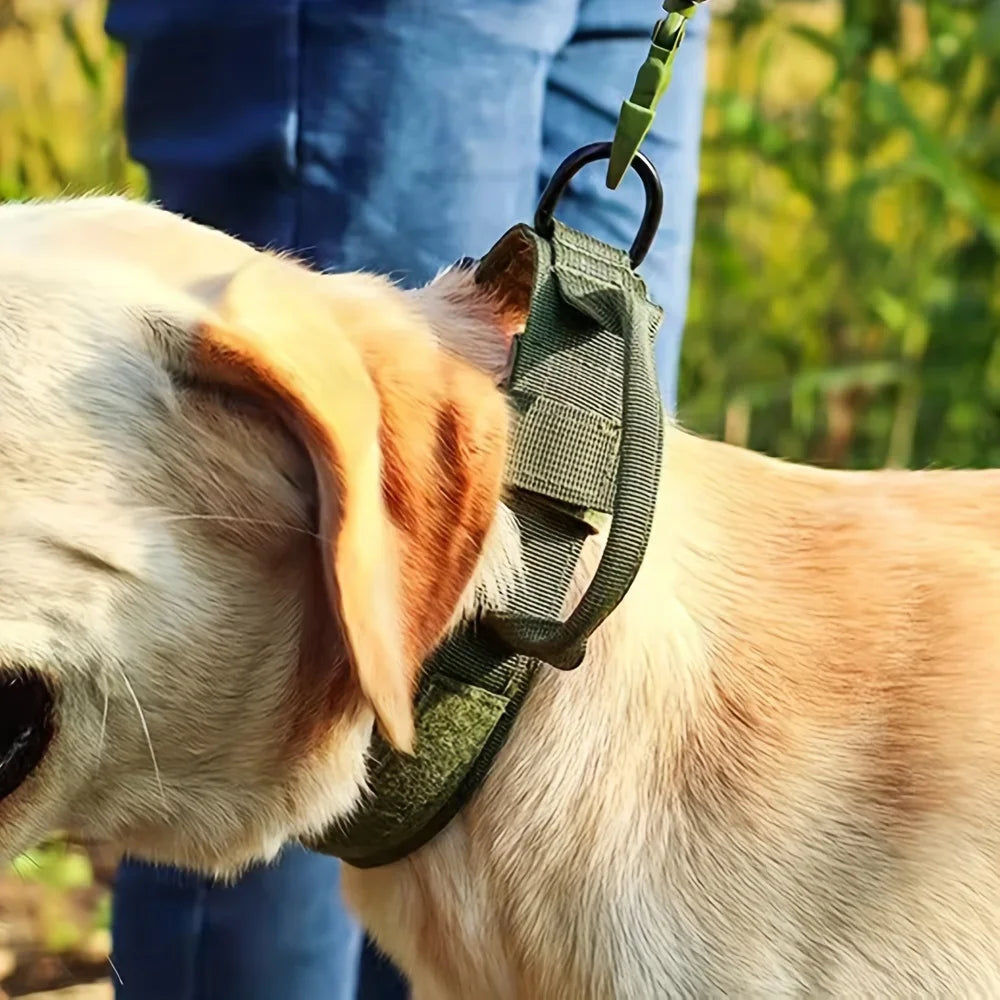 PETRAVEL Tactical Dog Harness And Collar Set For Walking Training