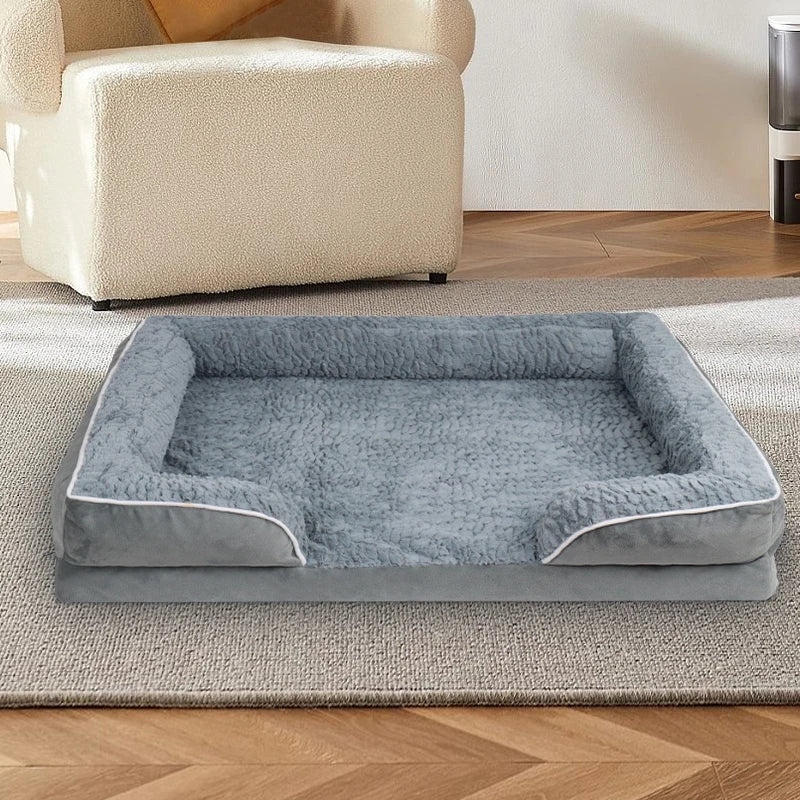 NONECN Dog Sofa Bed With Anti Slip Bottom Removable Cover