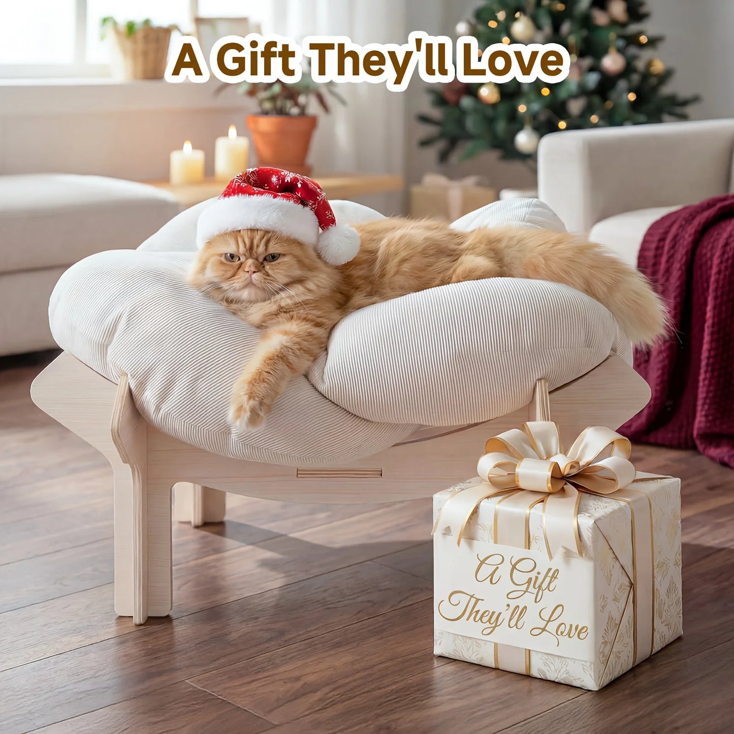 Luxurious Flower Shaped Cat And Small Dog Bed EVA Base