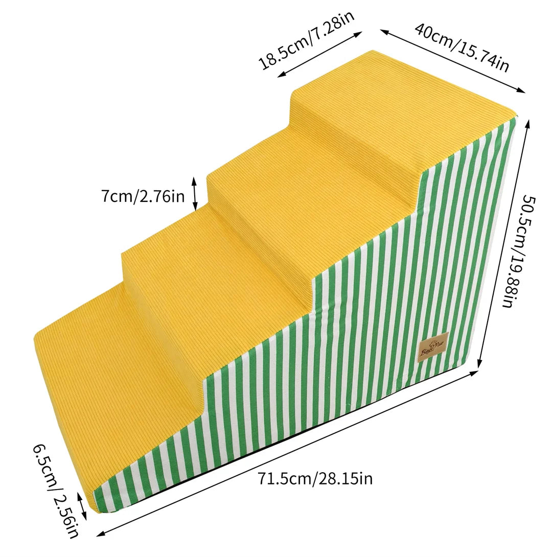 Bright Pet Stairs With High Density Foam And Non Slip Cover
