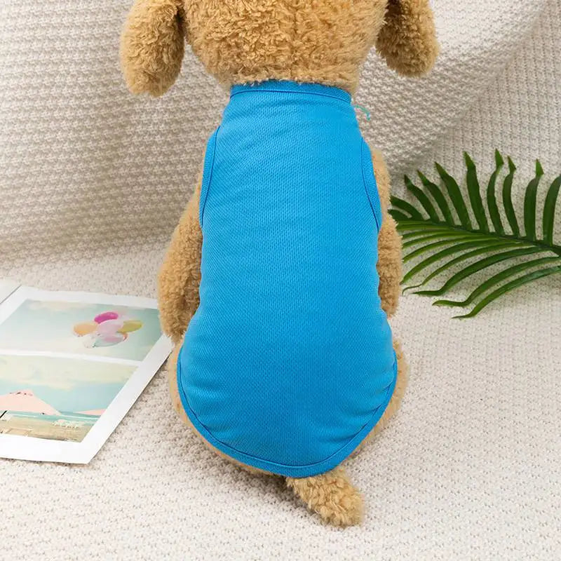 Summer Breathable Dog Vest T Shirt for Small Dogs Cats