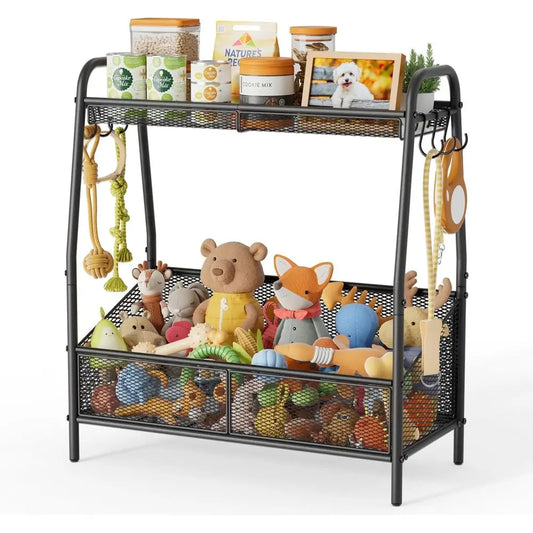 Durable Chew Resistant Plastic Dog Toy Box Organizer