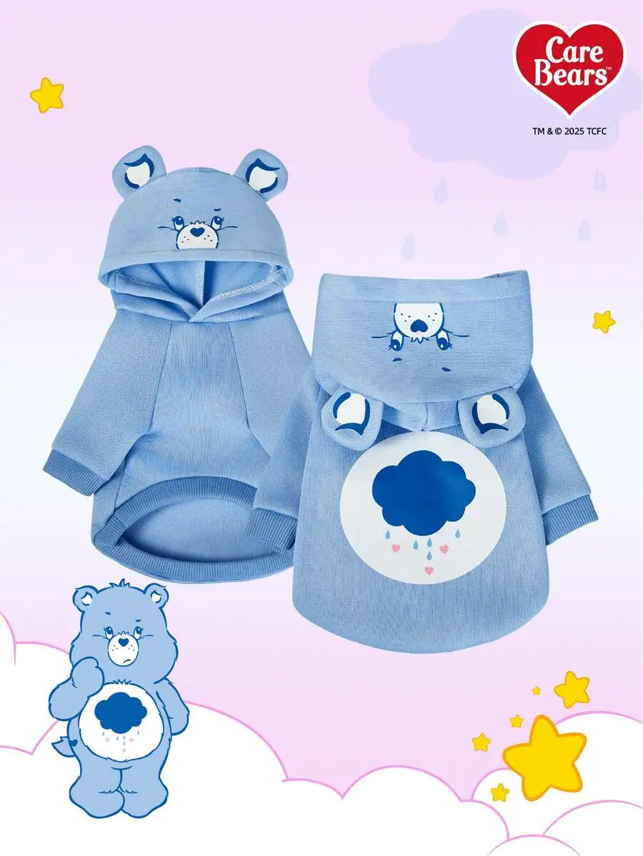 Bear Face Hooded Pet Sweater Cloud Print for Dogs Warm