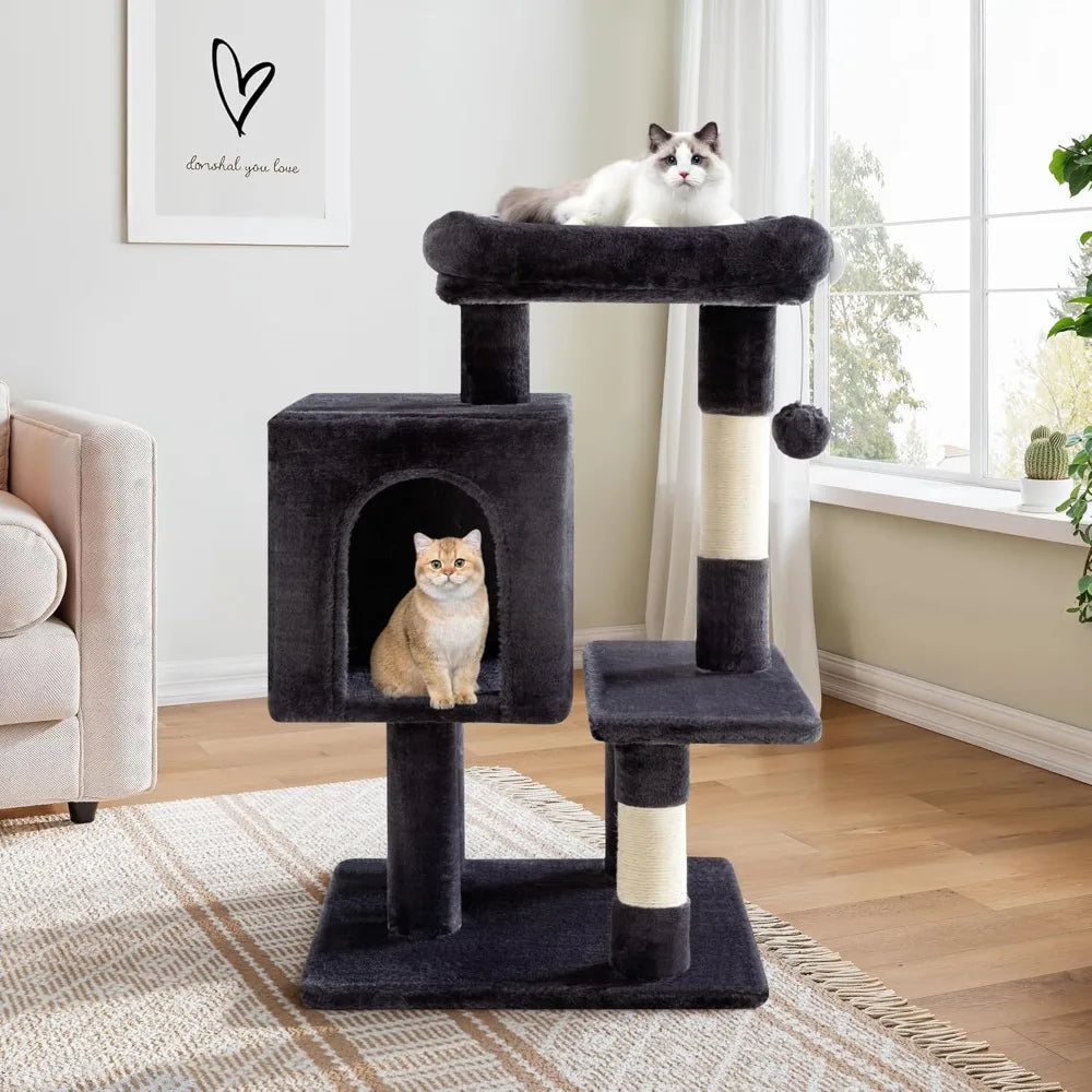 NBVCX Cat Tree Tower With Plush Perches Condos Sisal Posts