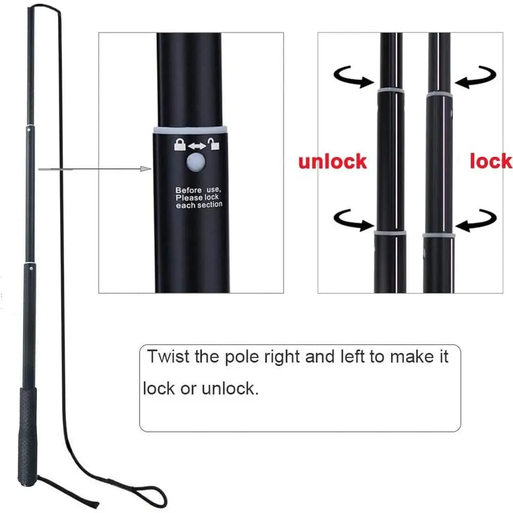 Interactive Dog Teaser Wand Pole Stick Toy For Exercise