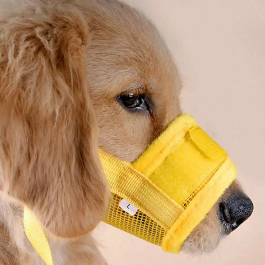 Adjustable Dog Muzzle For Training Anti Bite Breathable Mesh Design