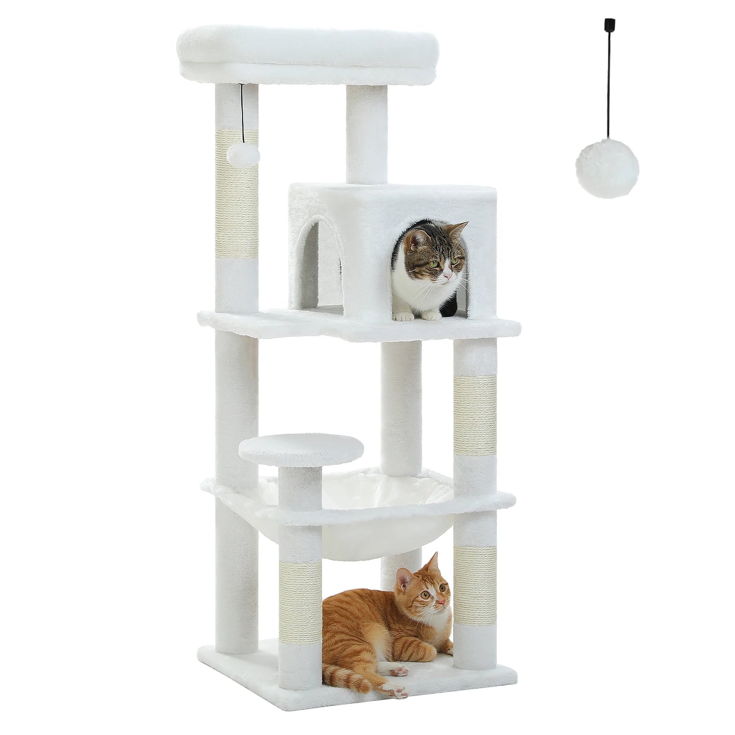PETEPELA Cat Tree for Indoor Cats Five Level Tower