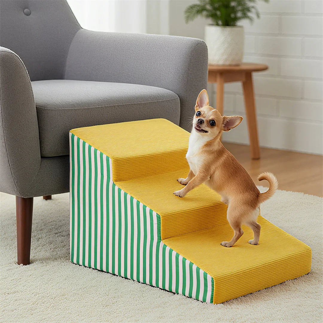 Bright Pet Stairs With High Density Foam And Non Slip Cover