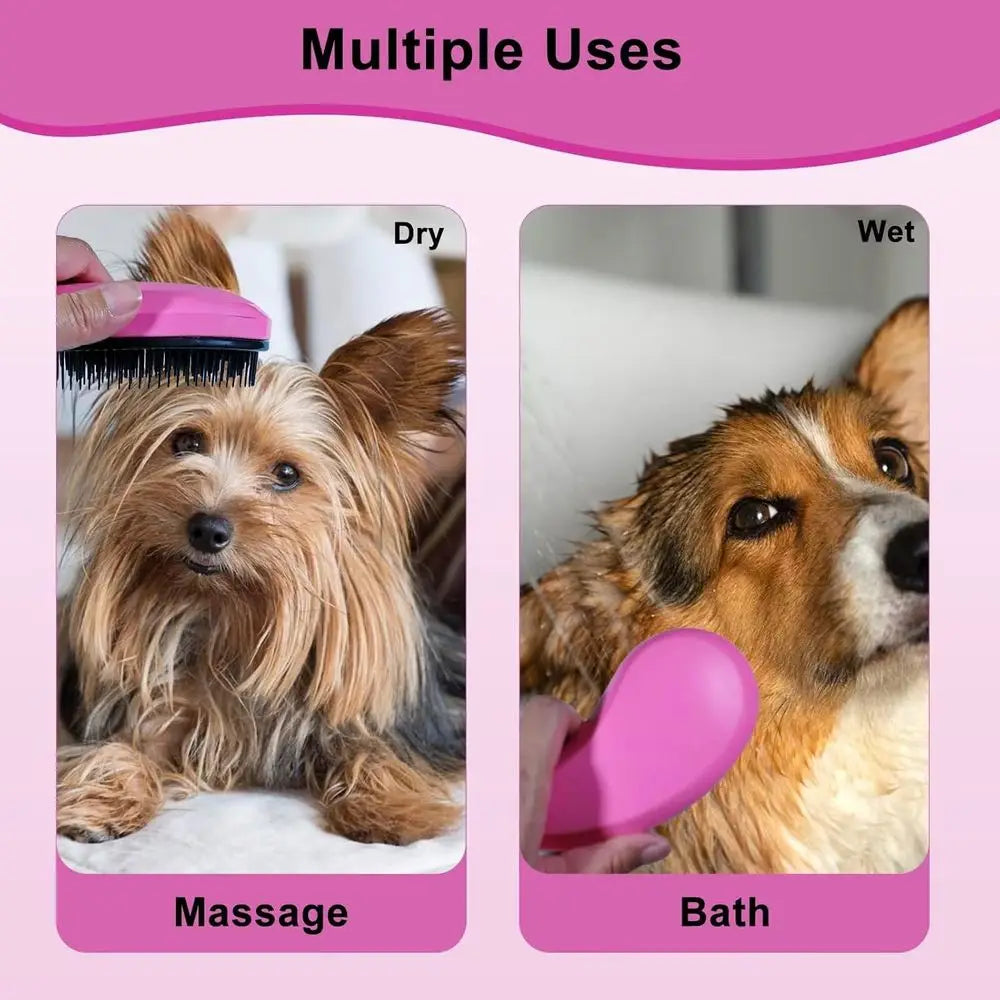 Puppy Brush For Dogs Gentle Bristle Grooming Yorkie Shih Tzu