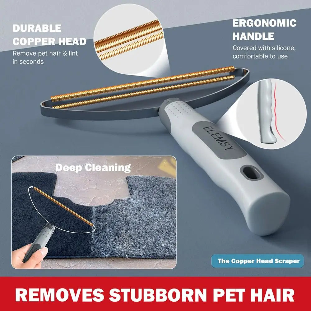 Pet Hair Removal Tools Set With Lint Shaver Scraper