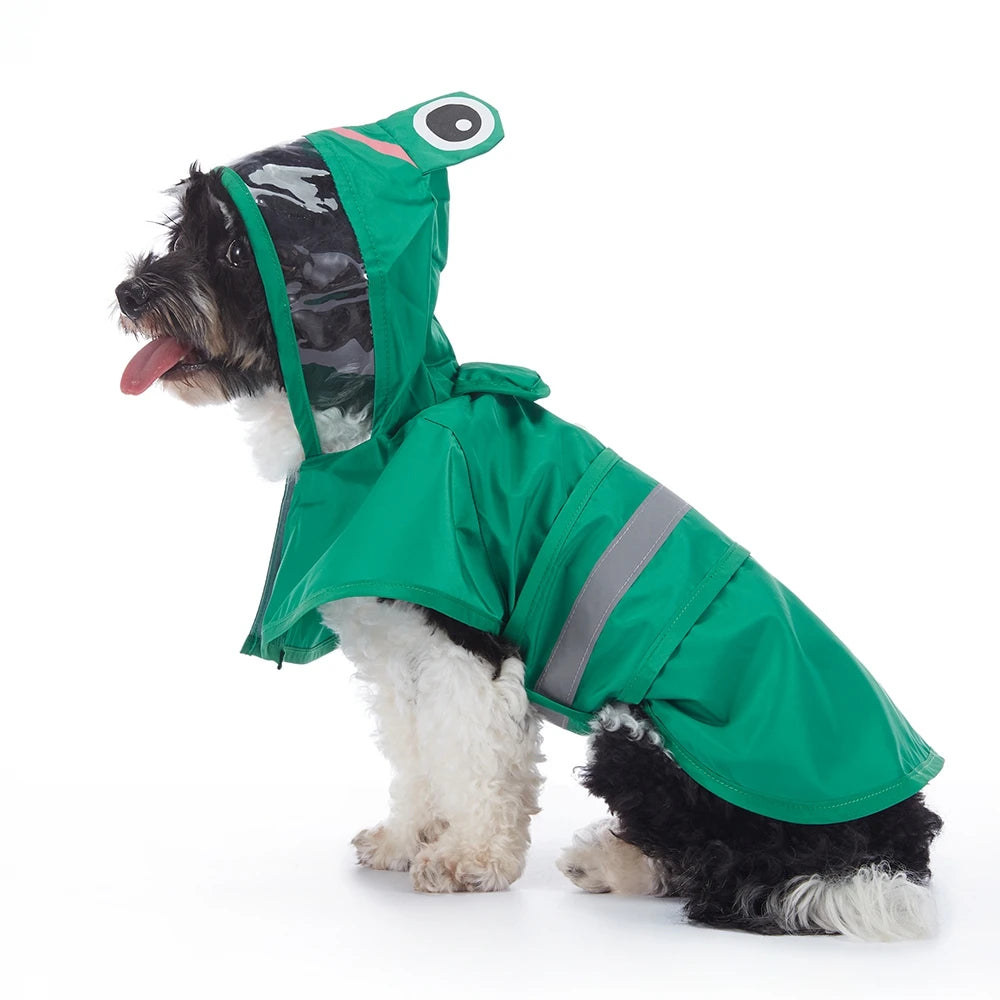 Reflective Dog Raincoat Waterproof Hooded Jacket for Dogs