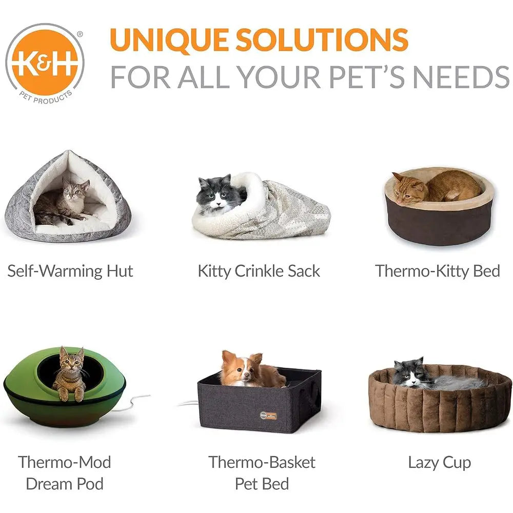 Handwoven Soft Knitted Cat Bed With High Walls