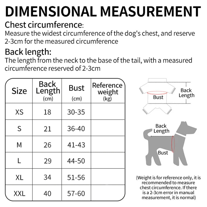 Fleece Dog Jumpsuit Pet Coat For Small Dogs And Puppies